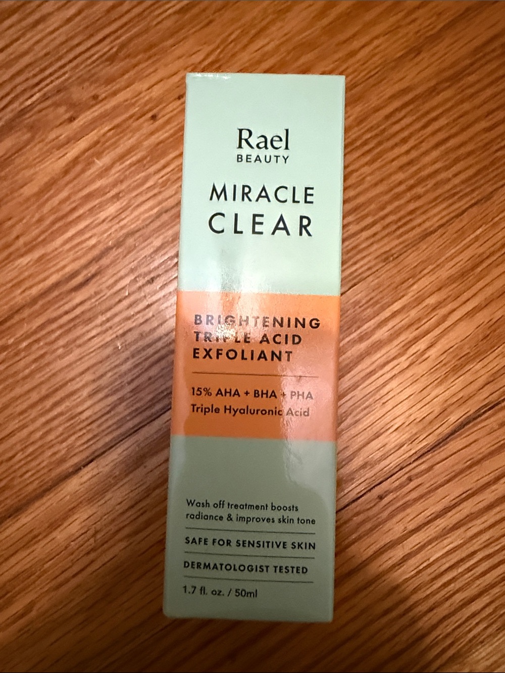 Rare Beauty Miracle Clear Brightening Triple Acid Exfoliant NIM